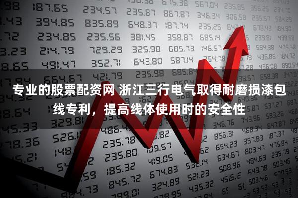 专业的股票配资网 浙江三行电气取得耐磨损漆包线专利，提高线体使用时的安全性