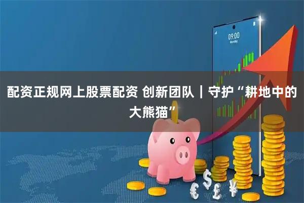 配资正规网上股票配资 创新团队｜守护“耕地中的大熊猫”