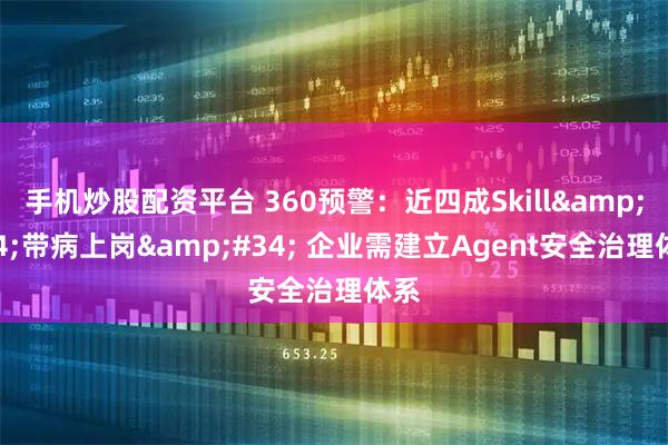 手机炒股配资平台 360预警:近四成Skill"带病上岗" 企业需建立Agent安全治理体系