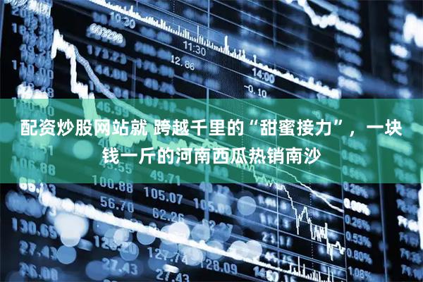 配资炒股网站就 跨越千里的“甜蜜接力”，一块钱一斤的河南西瓜热销南沙